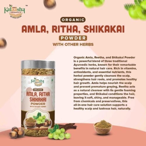 Organic Amla, Ritha and Sikakai Powder - Image 6