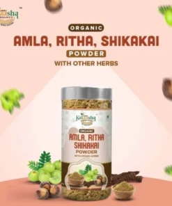 Organic Amla, Ritha and Sikakai Powder